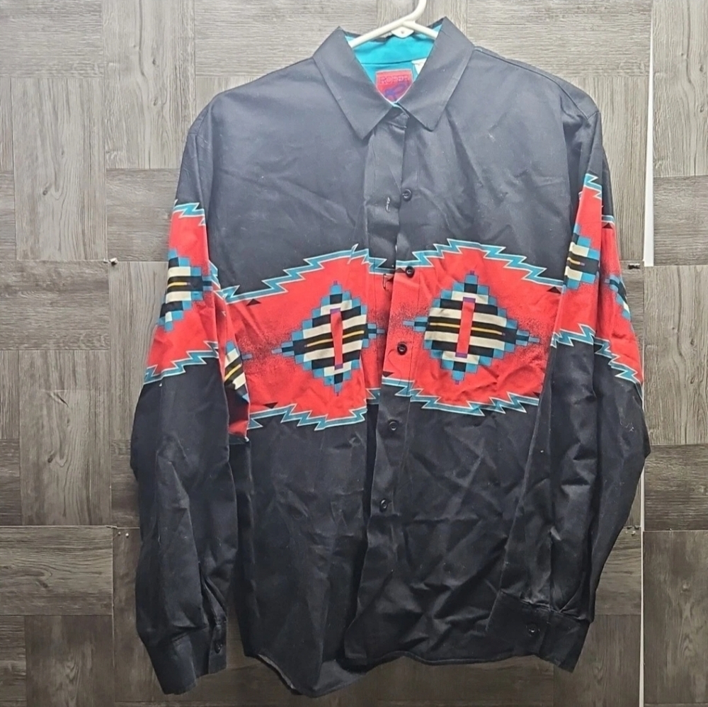 Roper Women's Western Aztec Button Up Shirt